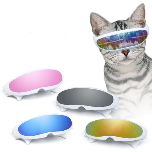 JMT-428042 Reflective Cat and Dog Sunglasses - Stylish Pet Eyewear for Enhanced Outdoor Adventures