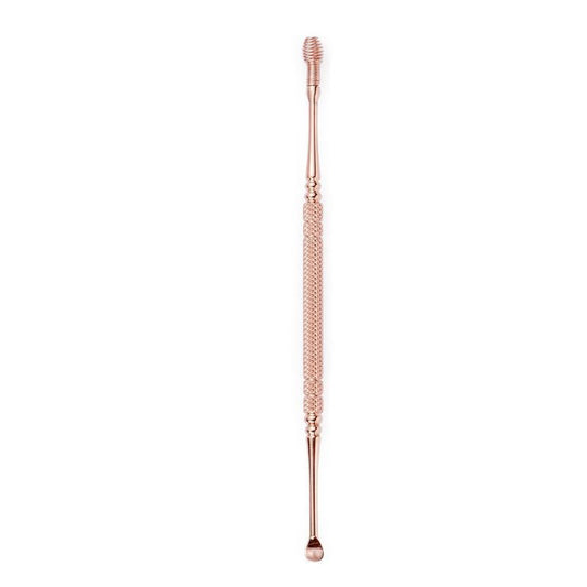 JMT-428362 Rose Gold Double-Headed Stainless Steel Ear Pick with Spiral Design