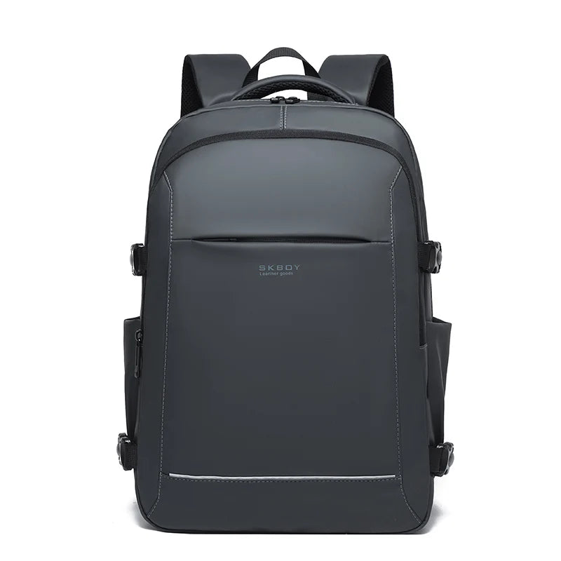 JMT-428554 Lightweight Waterproof Laptop Backpack with Double-Headed Zipper and Water-Resistant Design