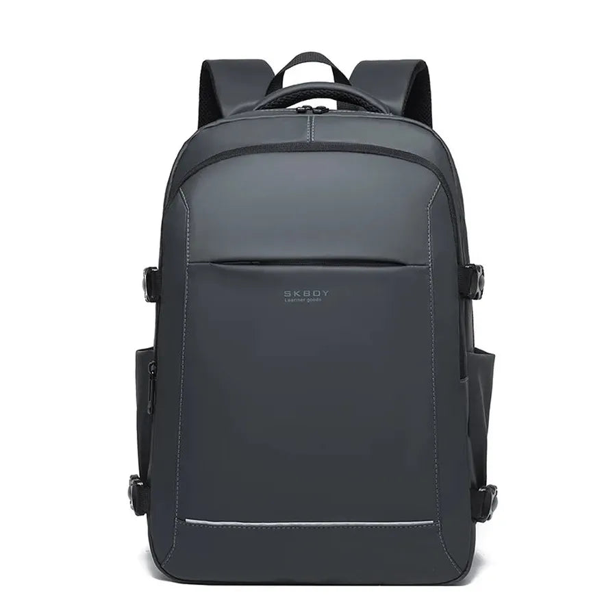 JMT-428554 Lightweight Waterproof Laptop Backpack with Double-Headed Zipper and Water-Resistant Design