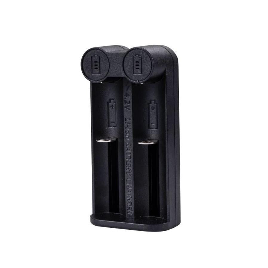 JMT-428554 Smart Dual-Slot Lithium Battery Charger for 21700, 26650, 18650, 16340, 18500, 32650 Batteries