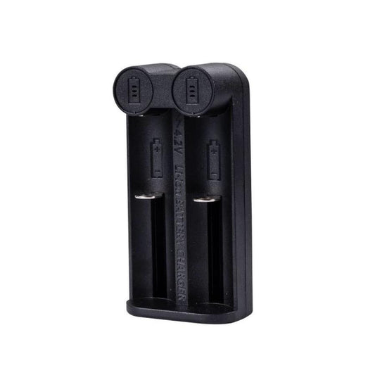 JMT-428554 Smart Dual-Slot Lithium Battery Charger for 21700, 26650, 18650, 16340, 18500, 32650 Batteries