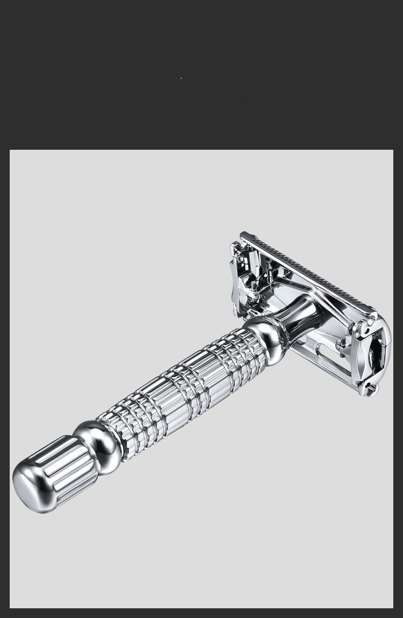 JMT-428618 Classic Double-Sided Manual Razor for Precision Beard Shaving