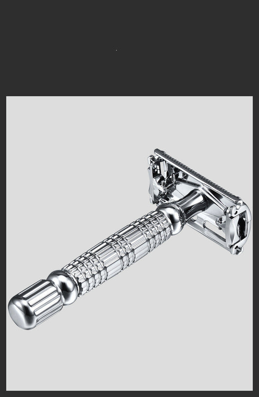 JMT-428618 Classic Double-Sided Manual Razor for Precision Beard Shaving