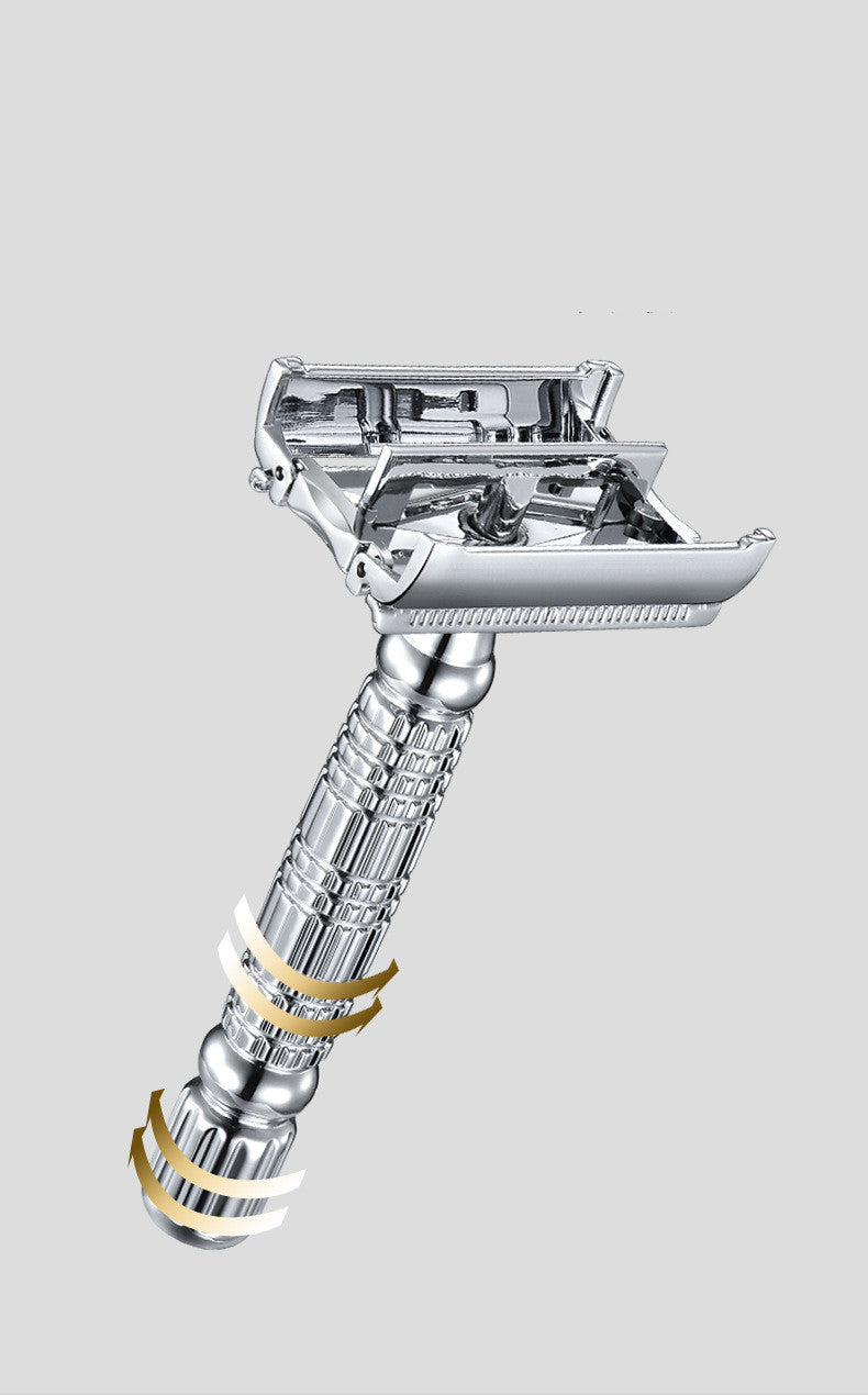 JMT-428618 Classic Double-Sided Manual Razor for Precision Beard Shaving