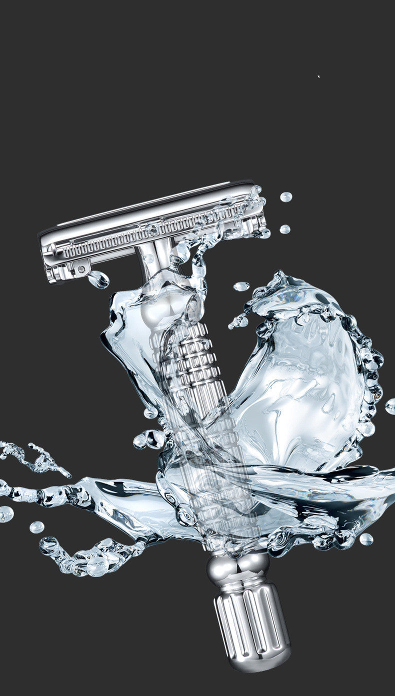 JMT-428618 Classic Double-Sided Manual Razor for Precision Beard Shaving