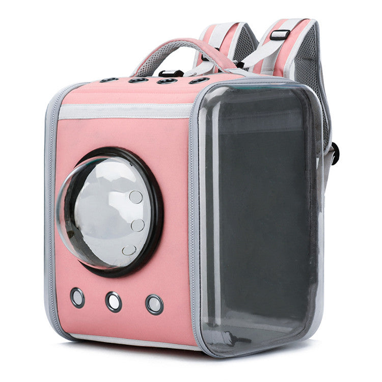 JMT-428618 Transparent Space Capsule Cat Backpack - Foldable EVA Pet Carrier