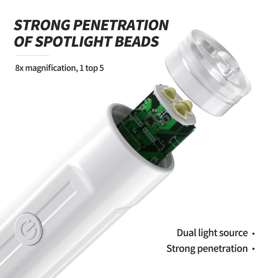 JMT-428682 Portable Handheld Manicure Phototherapy Lamp with Three White LED Lights