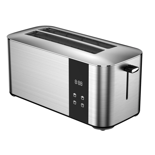 JMT-429194 Custom Touch Screen 4-Slice Long Slot Stainless Steel Toaster for Home Breakfast and Sandwich Making