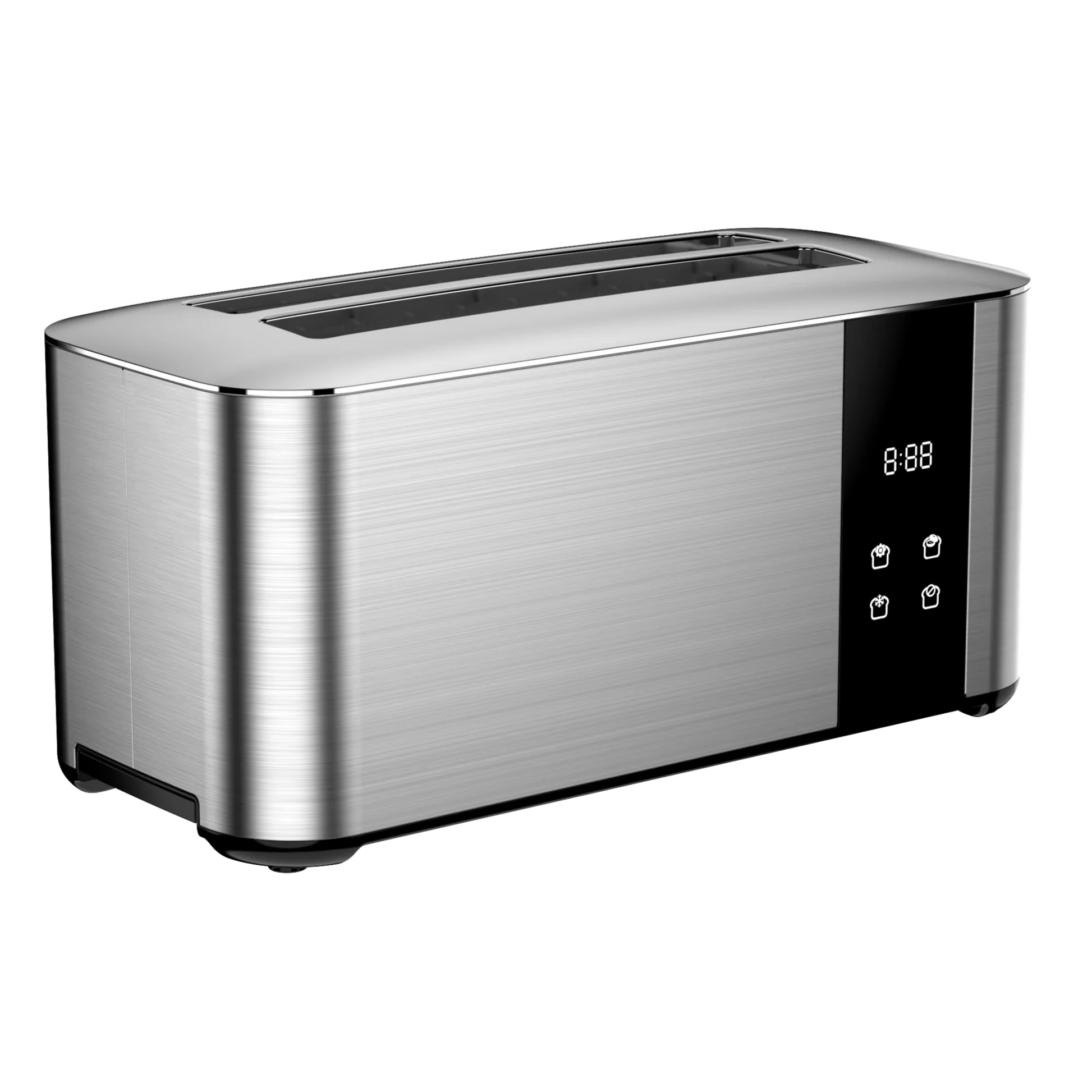 JMT-429194 Custom Touch Screen 4-Slice Long Slot Stainless Steel Toaster for Home Breakfast and Sandwich Making