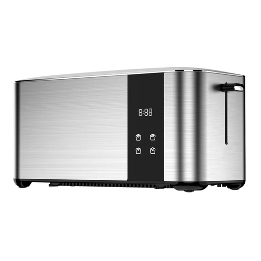 JMT-429194 Custom Touch Screen 4-Slice Long Slot Stainless Steel Toaster for Home Breakfast and Sandwich Making