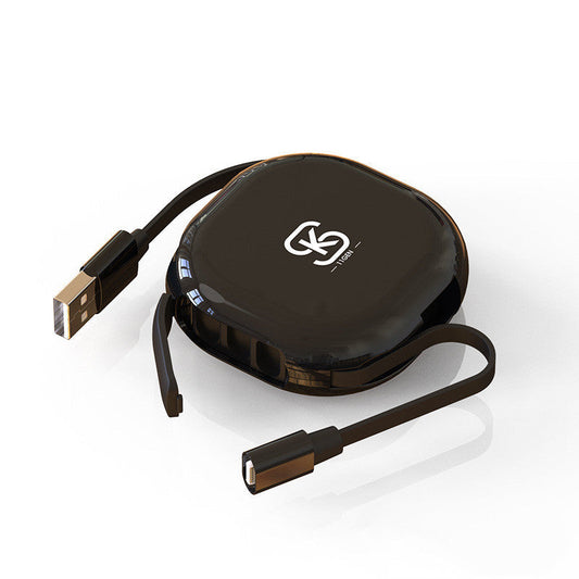 JMT-429706 Three-in-One Telescopic Magnetic Charging Cable for Android, Apple, and Type-C Devices, 1m Length