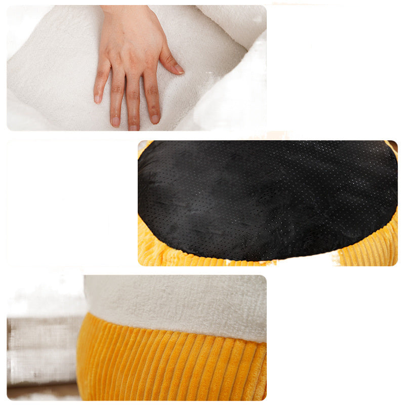 JMT-429834 Cozy Washable Circular Cat Sofa Bed for Comfort and Relaxation