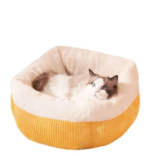 JMT-429834 Cozy Washable Circular Cat Sofa Bed for Comfort and Relaxation