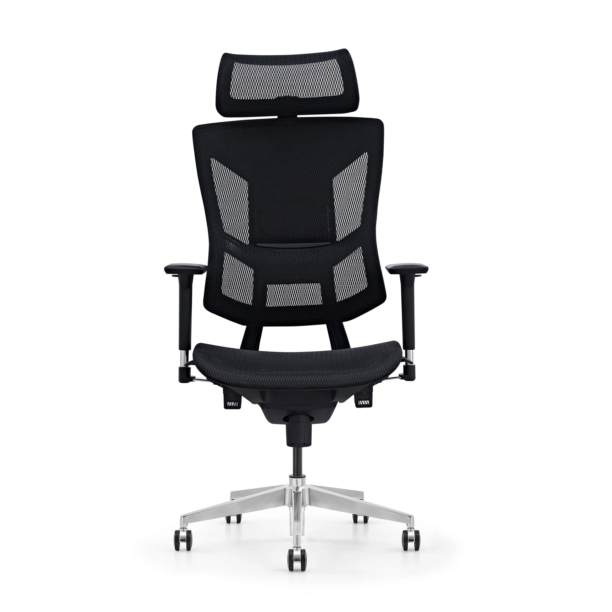 JMT-429834 Ergonomic Full Mesh Office Chair with 3D Headrest and 360-Degree Swivel Function in Black
