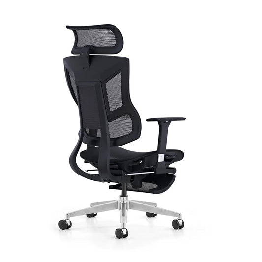 JMT-429834 Ergonomic Full Mesh Office Chair with 3D Headrest and 360-Degree Swivel Function in Black