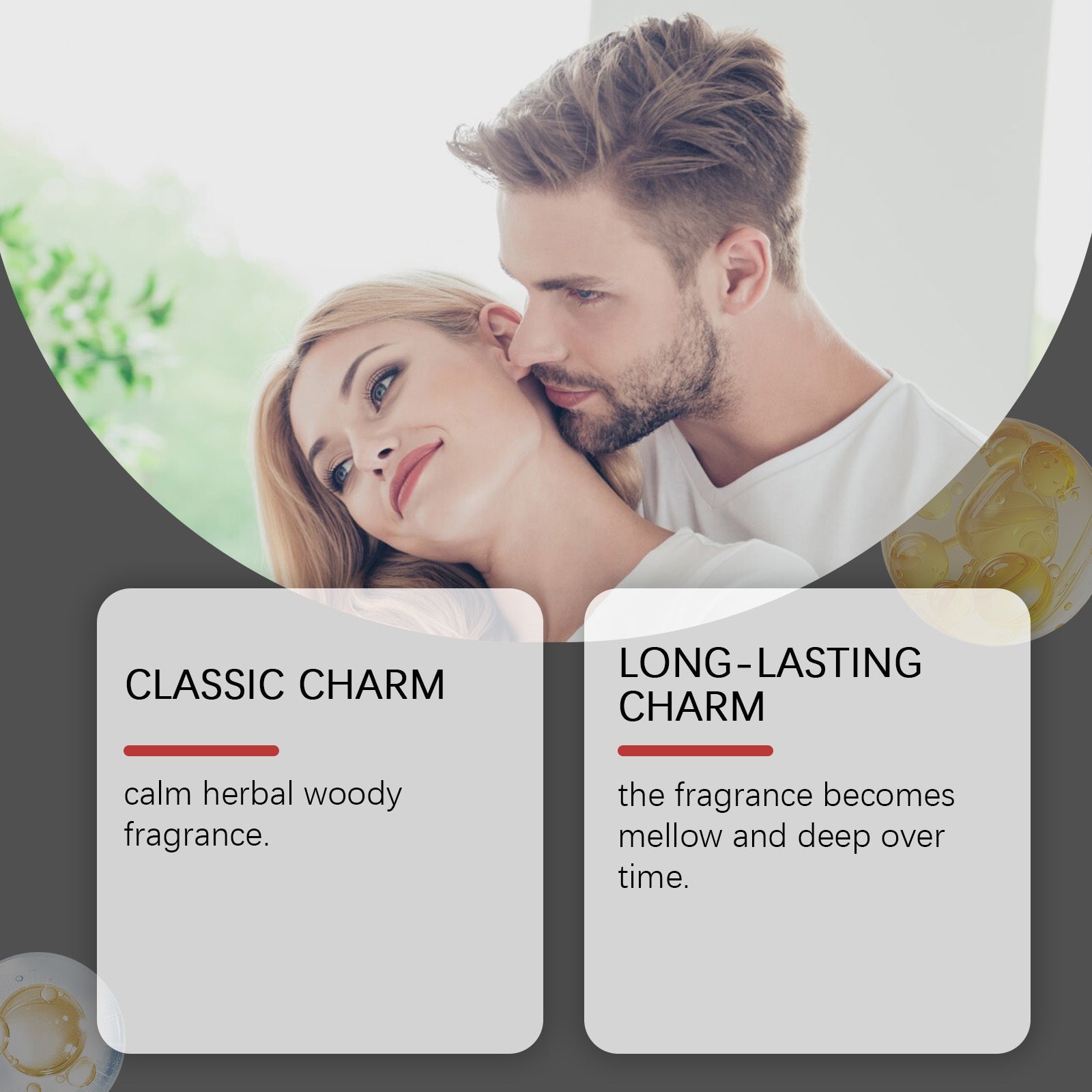 JMT-429962 Romantic Sandalwood Cologne Perfume in Portable Package for All-Day Freshness