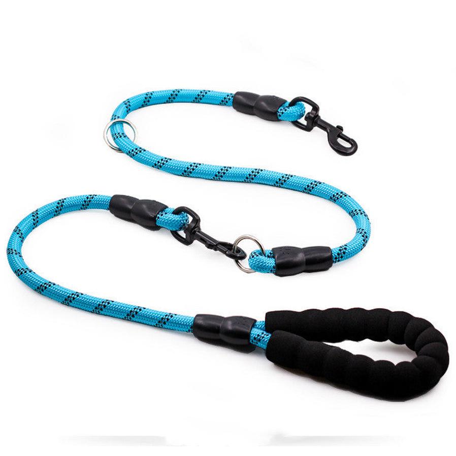 JMT-430026 Reflective Nylon Dog Rope with Extension Chain for Large Dogs