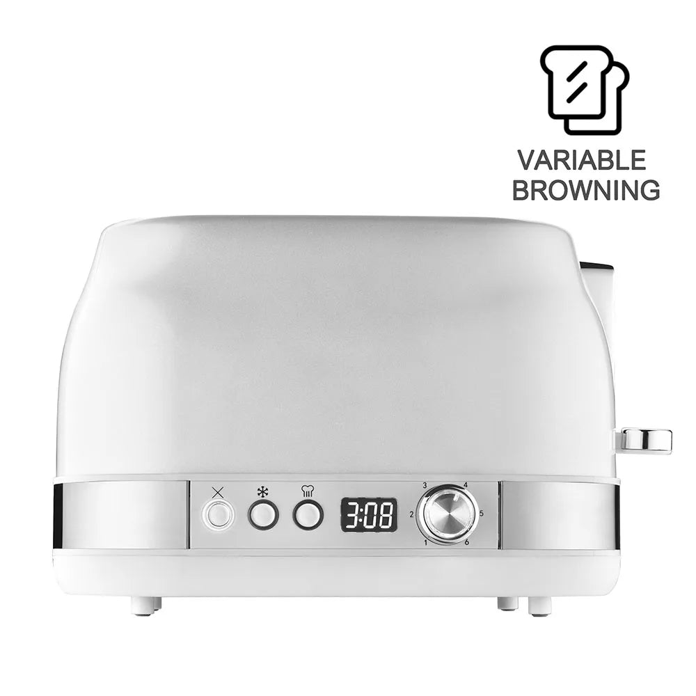 JMT-430346 Digital 2-Slice Toaster with Multi-Function Breakfast Settings for Perfectly Toasted Bread