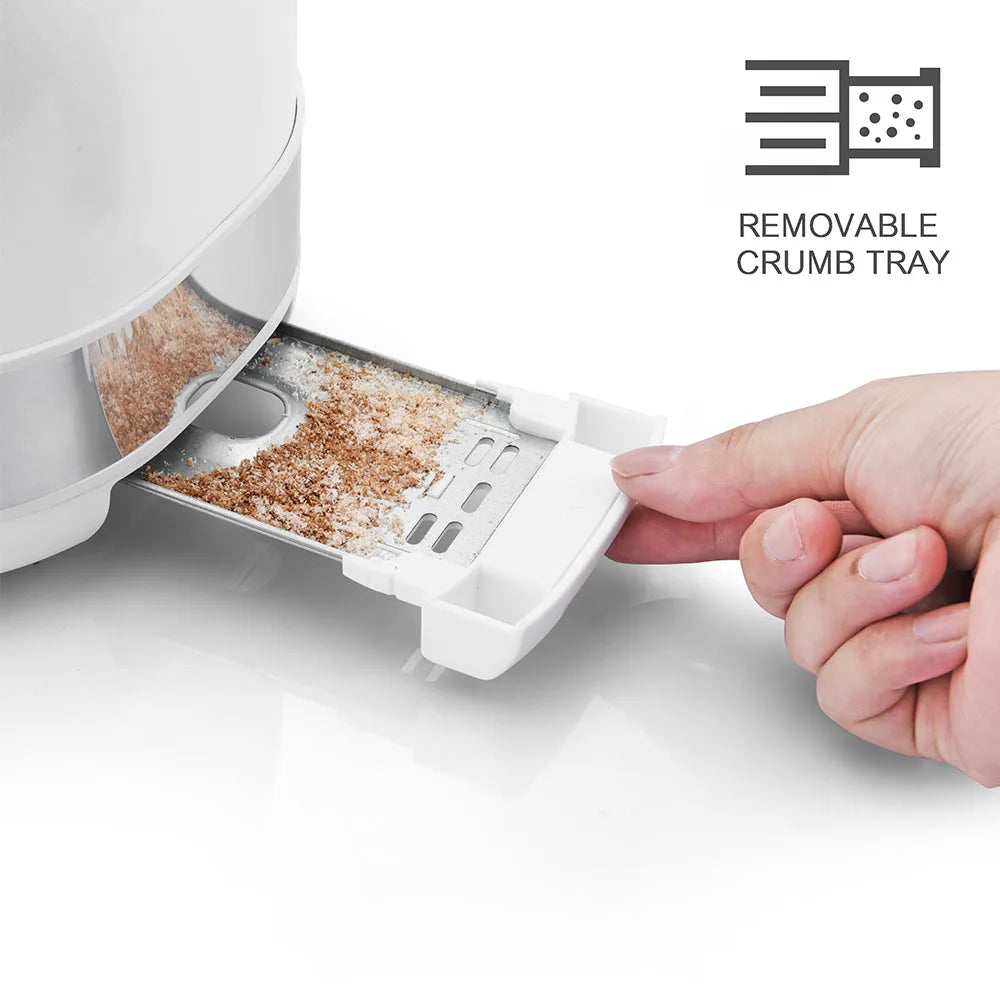 JMT-430346 Digital 2-Slice Toaster with Multi-Function Breakfast Settings for Perfectly Toasted Bread