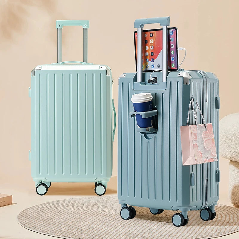 JMT-430410 Versatile Trolley Luggage Set - 14, 20, 24, 28 Inch Travel Suitcase with 360-Degree Rotating Wheels