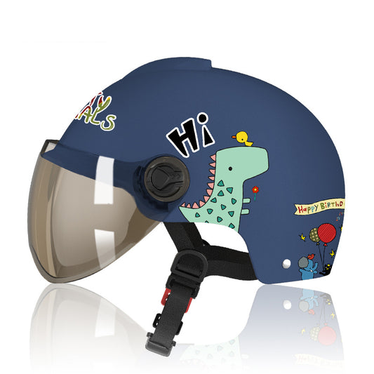 JMT-430602 Children's Electric Cartoon Battery-Powered Safety Helmet