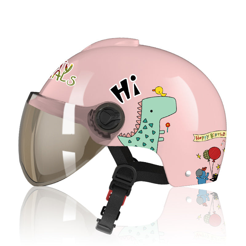 JMT-430602 Children's Electric Cartoon Battery-Powered Safety Helmet