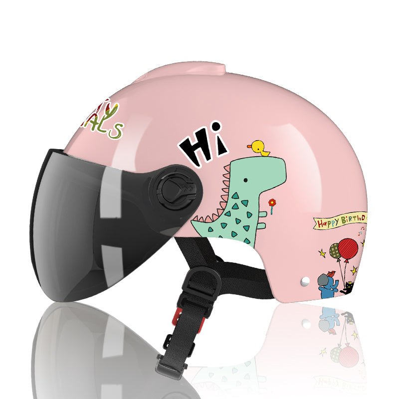 JMT-430602 Children's Electric Cartoon Battery-Powered Safety Helmet