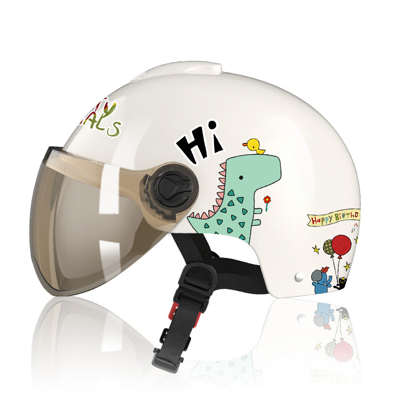 JMT-430602 Children's Electric Cartoon Battery-Powered Safety Helmet