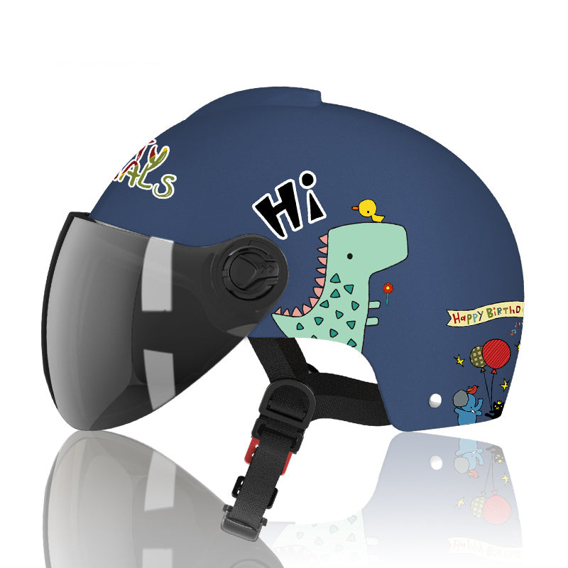 JMT-430602 Children's Electric Cartoon Battery-Powered Safety Helmet