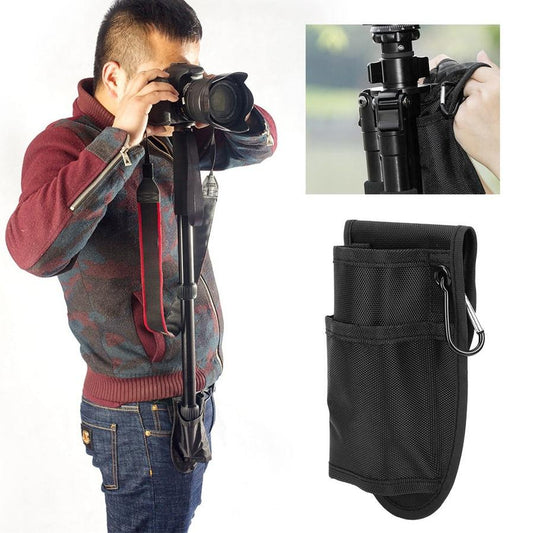 JMT-430858 Multifunctional Portable Nylon Monopod Waist Bag with Dual Storage Layers