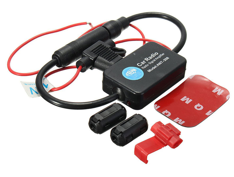 JMT-431306 Car Radio Signal Amplifier for Improved AM/FM Reception and Noise Reduction