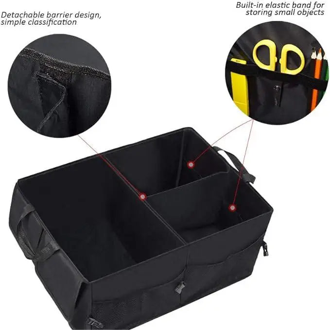 JMT-431306 Collapsible Waterproof Trunk Organizer for Vehicles - Versatile Car Storage Solution