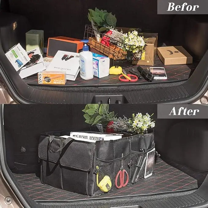 JMT-431306 Collapsible Waterproof Trunk Organizer for Vehicles - Versatile Car Storage Solution