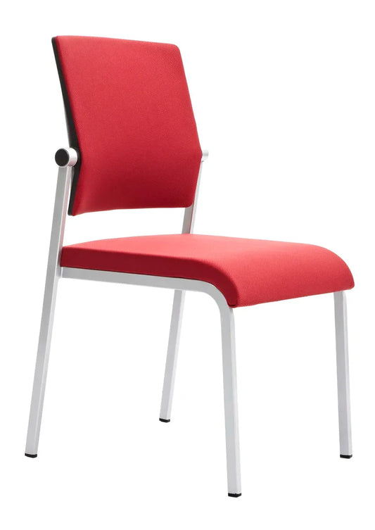 JMT-431434 Modern Fabric Armless Visitor Chair for Conference Rooms - Foldable and Stackable Design