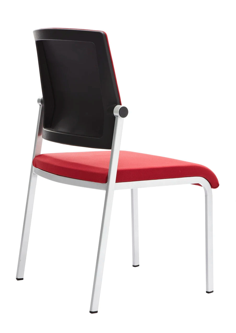 JMT-431434 Modern Fabric Armless Visitor Chair for Conference Rooms - Foldable and Stackable Design