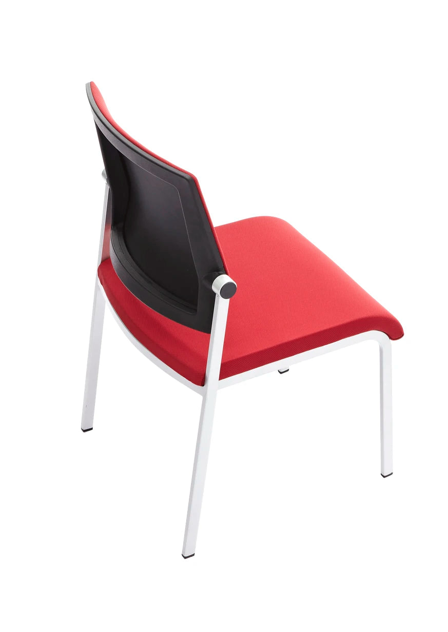 JMT-431434 Modern Fabric Armless Visitor Chair for Conference Rooms - Foldable and Stackable Design