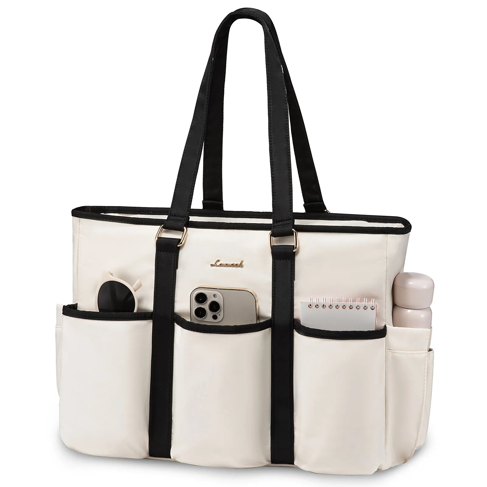 JMT-431498 Spacious Laptop Tote Bag with Multiple Pockets for Office, Travel, and Daily Essentials