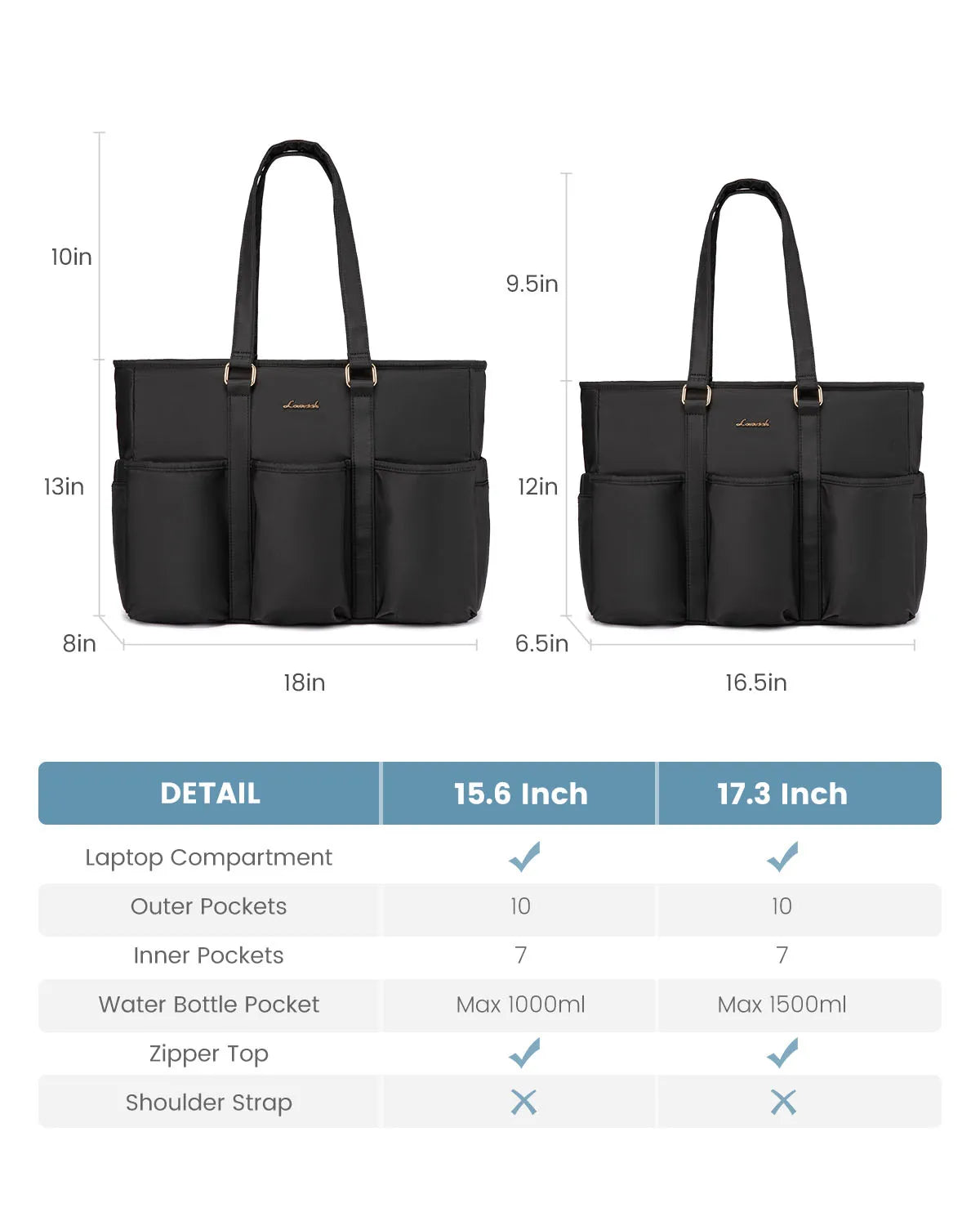 JMT-431498 Spacious Laptop Tote Bag with Multiple Pockets for Office, Travel, and Daily Essentials