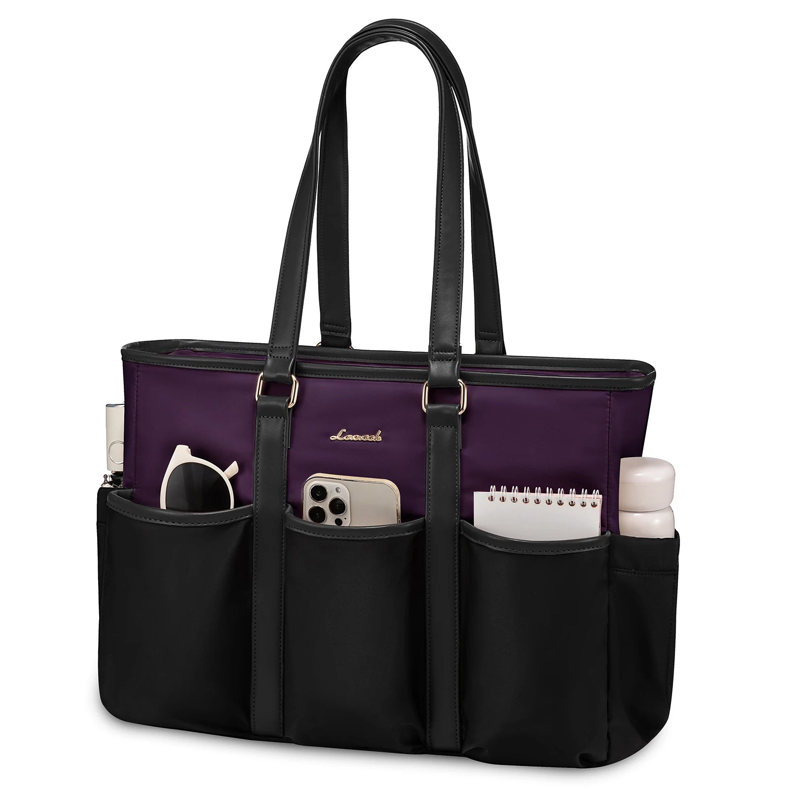 JMT-431498 Spacious Laptop Tote Bag with Multiple Pockets for Office, Travel, and Daily Essentials