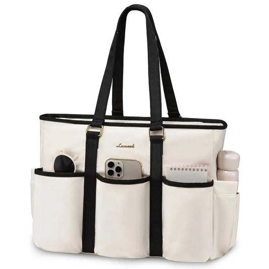 JMT-431498 Spacious Laptop Tote Bag with Multiple Pockets for Office, Travel, and Daily Essentials