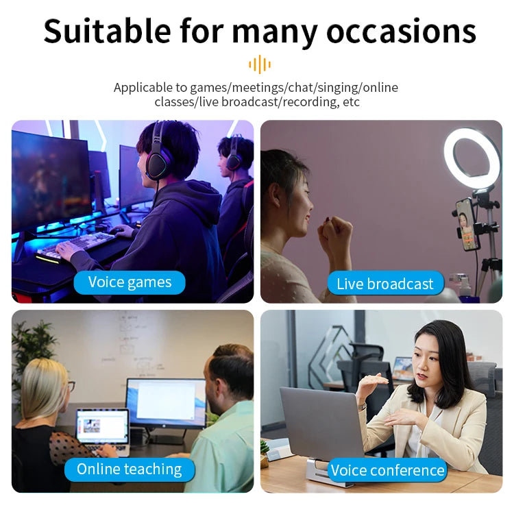 JMT-431498 USB Condenser Microphone for Streaming, Gaming, Vlogging, and Karaoke Recording
