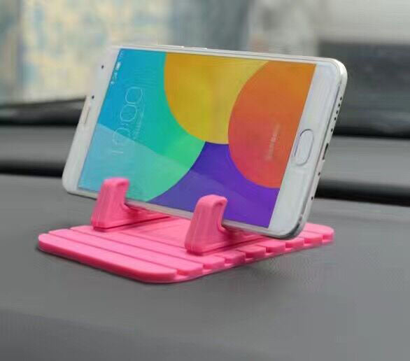 JMT-431690 Universal Silicone Car Phone Holder for Desktop and Vehicle Use - Compact and Versatile Design