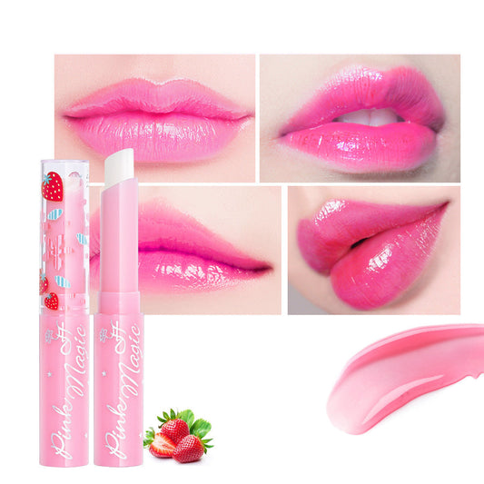 JMT-431946 Moisturizing Color-Changing Lipstick in Strawberry - Versatile 1.7g Lip Color
