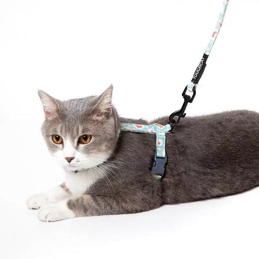 JMT-432010 Adjustable Nylon Cat Leash in Multiple Colors - Suitable for Cats, Sizes S and M