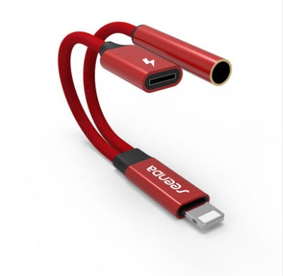 JMT-432010 Lightning to Dual Headphone Adapter with Charging and Control – Compatible with iPhone Models, 1m Length