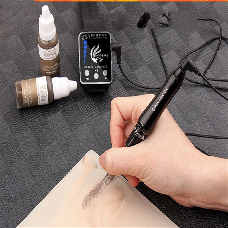 JMT-432010 Smart Watch Tattoo Machine for Eyebrows, Eyeliner, and Lip Treatments with Adjustable Speed and Precision Needle