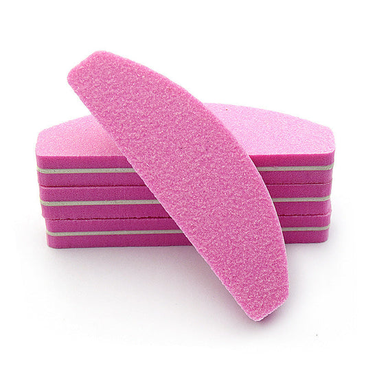 JMT-432138 High Elastic Half-Moon Sponge Polishing Tool for Nail Care