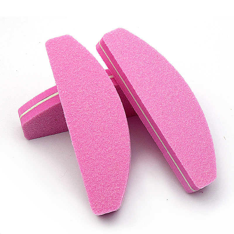 JMT-432138 High Elastic Half-Moon Sponge Polishing Tool for Nail Care