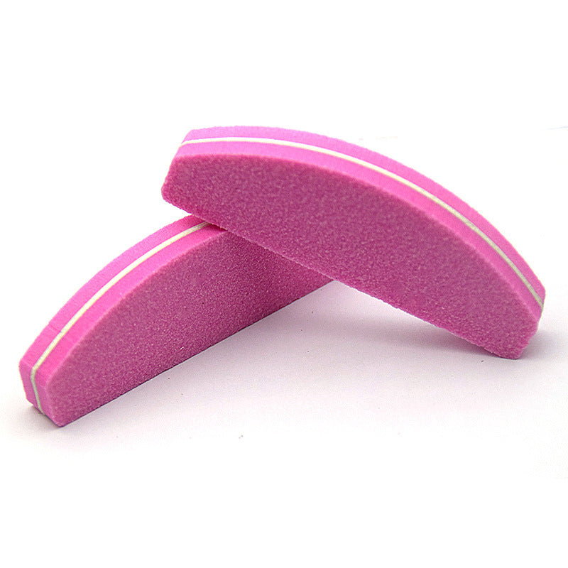 JMT-432138 High Elastic Half-Moon Sponge Polishing Tool for Nail Care